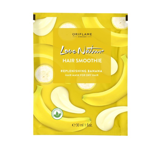 LOVE NATURE Hair Smoothie Replenishing Banana Hair Mask for Dry Hair